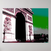 Poster Pop Art Arc de Triomphe (Devant)