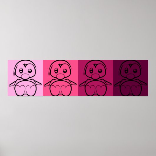 Poster Pop Art Baby Tux (Devant)