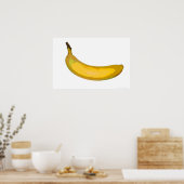 Poster Pop Art Banana (Cuisine)