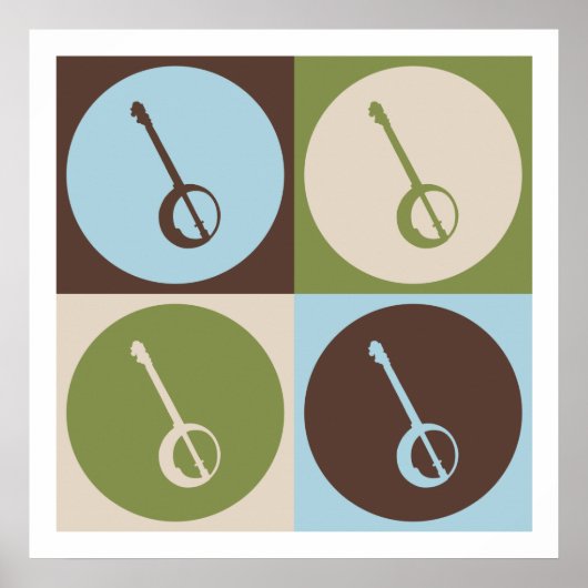 Poster Pop Art Banjo (Devant)