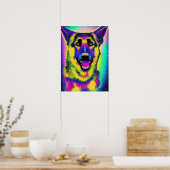 Poster Pop Art berger allemand (Cuisine)