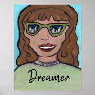 Poster Pop Art Cartoon Girl Preppy Custom Fun