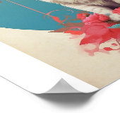 Poster Pop Art cat Photo Moderne tendance (Coin)