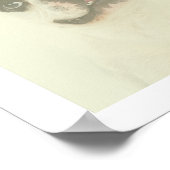 Poster Pop Art Chien Photo Moderne Tendance Bloc de coule (Coin)