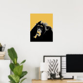 Poster Pop Art Chimpanzé (Bureau à domicile)