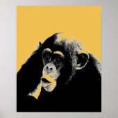 Poster Pop Art Chimpanzé (Devant)