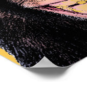 Poster Pop Art Chimpanzé Sticking Tongue Out (Coin)