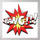Poster Pop Art Comic Bang ! (Devant)