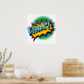 Poster Pop Art Comic Style Whap! (Cuisine)