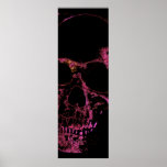 Poster Pop Art crâne<br><div class="desc">Imaginaire Art Skull Skeleton - Blue & Purple Tones Heavy Metal Punk Rock College Pop Art Image</div>