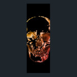 Poster Pop Art crâne<br><div class="desc">Imaginaire Art Skull Skeleton - Blue & Purple Tones Heavy Metal Punk Rock College Pop Art Image</div>