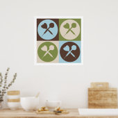 Poster Pop Art Darts (Cuisine)