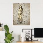 Poster Pop Art Déesse grecque Aphrodite<br><div class="desc">Laisse cette déesse Power Shine citer une affiche pop art. Aphrodite,  la déesse de l'Amour,  de la beauté et du plaisir de la mythologie grecque. Aussi connu sous le nom de Vénus par les Romains,  tout comme la planète.</div>