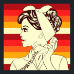 Poster Pop art female<br><div class="desc">Poster téléphonique de Retro Female Talking</div>