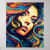 Poster Pop Art femme (Devant)