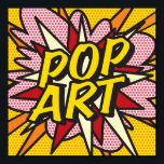 Poster POP ART Fun Retro Comic Book<br><div class="desc">Un design cool,  tendance et amusant qui met le fouet,  zap,  pow dans votre maison,  votre vie et votre journée. Un grand cadeau pour vous,  vos amis ou votre famille. Conçu par ComicBookPop© à l'adresse www.zazzle.com/comicbookpop*</div>
