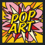Poster POP ART Fun Retro Comic Book<br><div class="desc">Un design cool,  tendance et amusant qui met le fouet,  zap,  pow dans votre maison,  votre vie et votre journée. Un grand cadeau pour vous,  vos amis ou votre famille. Conçu par ComicBookPop© à l'adresse www.zazzle.com/comicbookpop*</div>