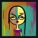 Poster Pop Art Fusion Graffiti Styles numériques<br><div class="desc">Nos affiches pop art sont une fusion fascinante de styles, faisant une déclaration audacieuse dans la décoration murale contemporaine. Avec un clin d'oeil aux classiques de l'esthétique de la bande dessinée, ces affiches ne sont pas seulement des oeuvres d'art ; elles sont des fenêtres dans un univers dynamique et visuellement...</div>