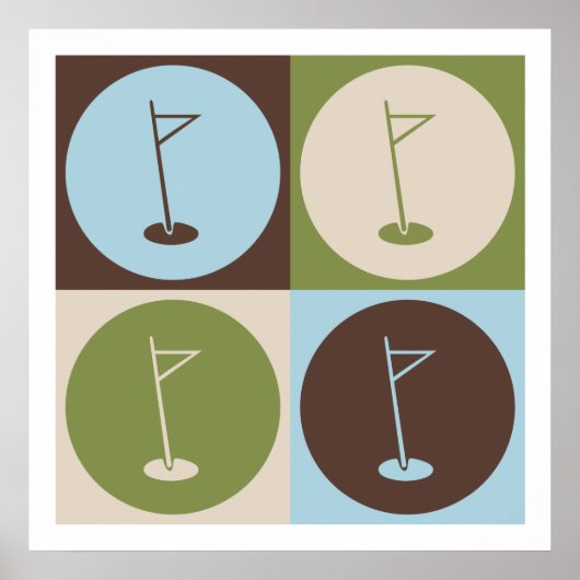 Poster Pop Art Golf (Devant)