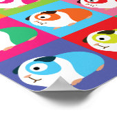 Poster Pop Art Guinée Cochons (Coin)