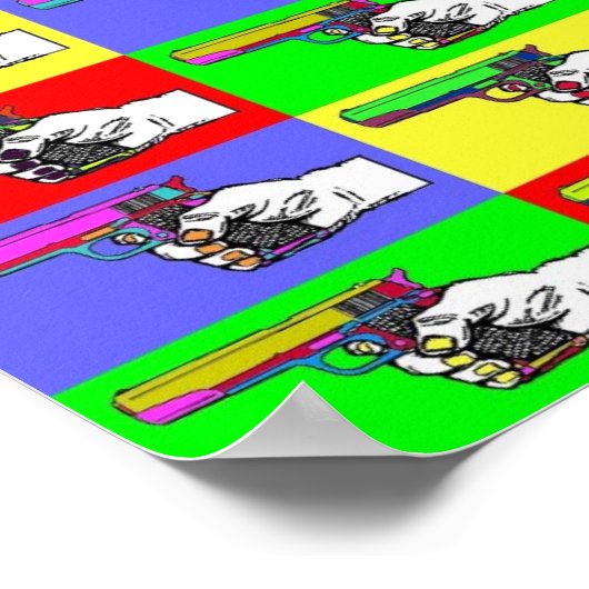 Poster Pop-Art Guns (Coin)