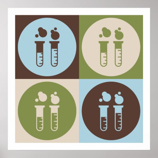 Poster Pop Art Ingénierie chimique (Devant)