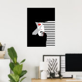 Poster Pop Art inspirée mode femme 1 (Bureau à domicile)