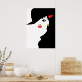 Poster Pop Art inspirée mode femme 3 (Cuisine)