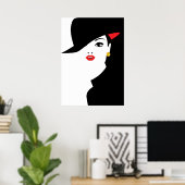 Poster Pop Art inspirée mode femme 3 (Bureau à domicile)