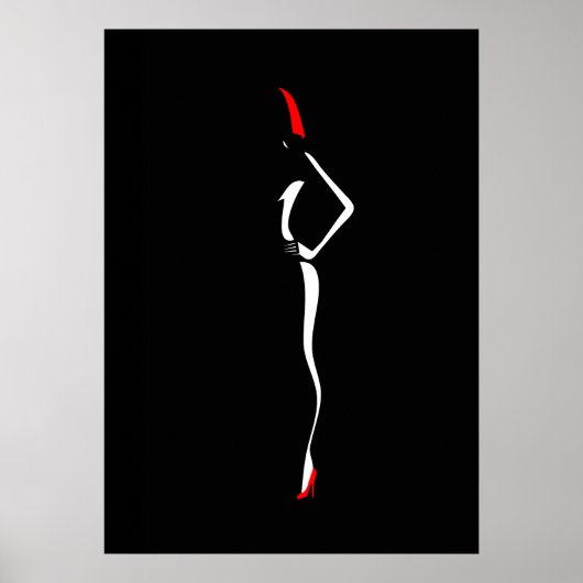 Poster Pop Art inspirée mode femme 4 (Devant)