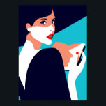 Poster Pop Art Inspirée Mode Femme 8<br><div class="desc">Pop Art Inspirée Fashion Woman</div>