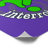 Poster Pop Art Interrobang (Blurple) (Coin)