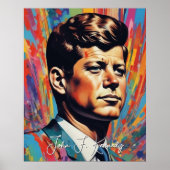 Poster Pop Art Jack JFK John F. Kennedy (Devant)