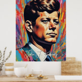 Poster Pop Art Jack JFK John F. Kennedy (Cuisine)