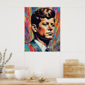 Poster Pop Art Jack JFK John F. Kennedy (Cuisine)
