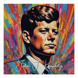 Poster Pop Art Jack JFK John F. Kennedy