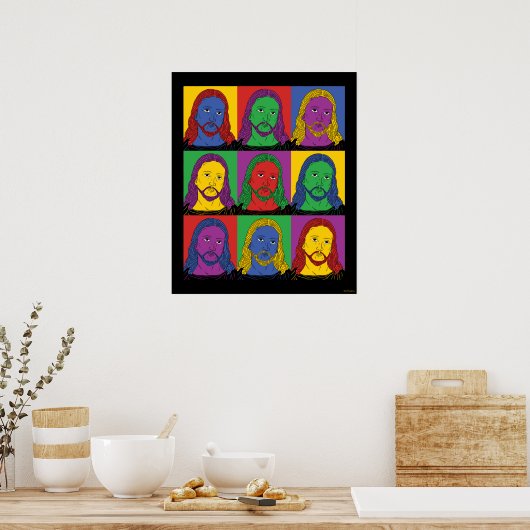 Poster Pop Art Jesus (Cuisine)