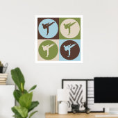 Poster Pop Art Karate (Bureau à domicile)