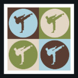 Poster Pop Art Karate<br><div class="desc">Pop Art Karate. Get this fun design featuring your hobby,  occupation,  or obsession on great t-shirts,  stickers & much more. They also make great gifts!</div>