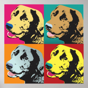 Poster Pop Art Labrador Retriever