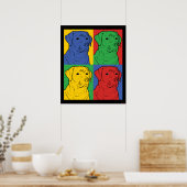 Poster Pop Art Labrador Retriever (Cuisine)