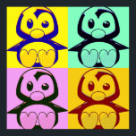 Poster Pop Art Little Tux Penguin<br><div class="desc">Poster Pop Art Little Tux Penguin</div>