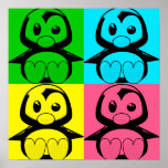 Poster Pop Art Little Tux Penguin<br><div class="desc">Poster Pop Art Little Tux Penguin</div>