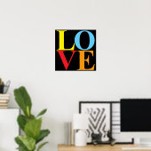 Poster Pop Art LOVE | Typographie (Bureau à domicile)