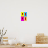 Poster - Pop Art-microfoon (Keuken)