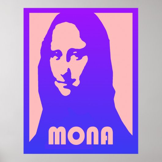 Poster Pop Art Mona Lisa (Devant)