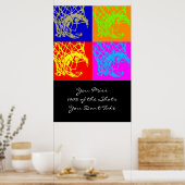 Poster Pop Art Motivational Objectif Citation Basketball  (Cuisine)