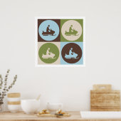 Poster Pop Art Motoneige (Cuisine)