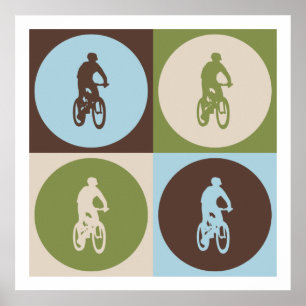 Poster Pop Art Mountain Vélo