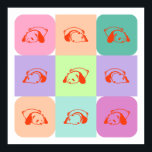 Poster Pop Art Panda Bear Mix<br><div class="desc">Pop Art Panda Bear Mix.</div>